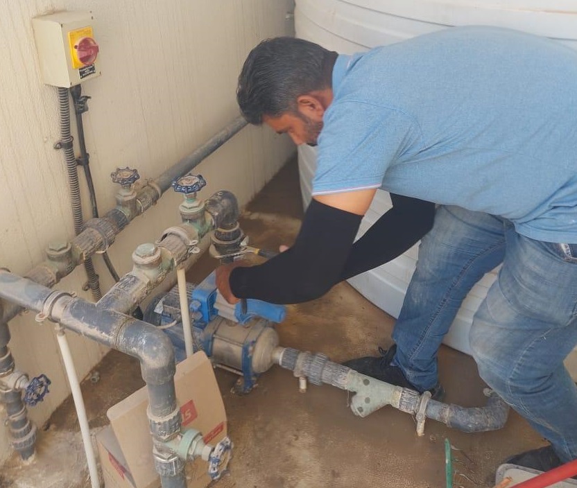 Trabajo en bomba de agua 2